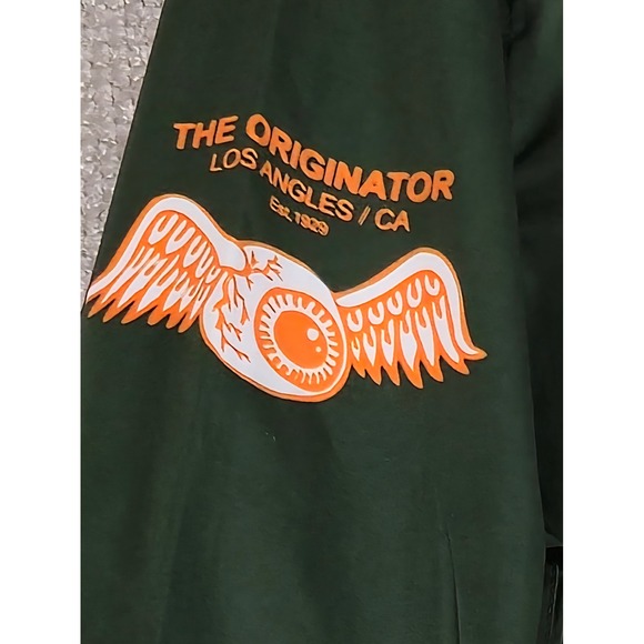 NWT Von Dutch Men's Forest Green Button Up Shirt The Originator California Sz M - Picture 4 of 10